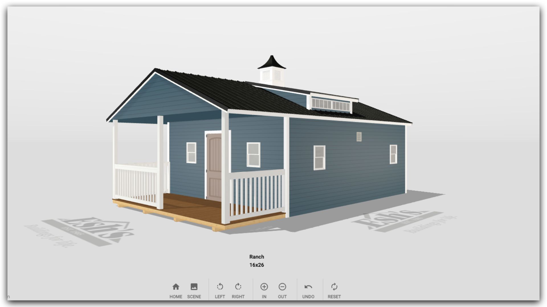 A 3D Builder custom shed